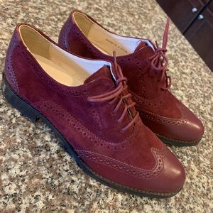 Cole Haan Burgundy Oxfords